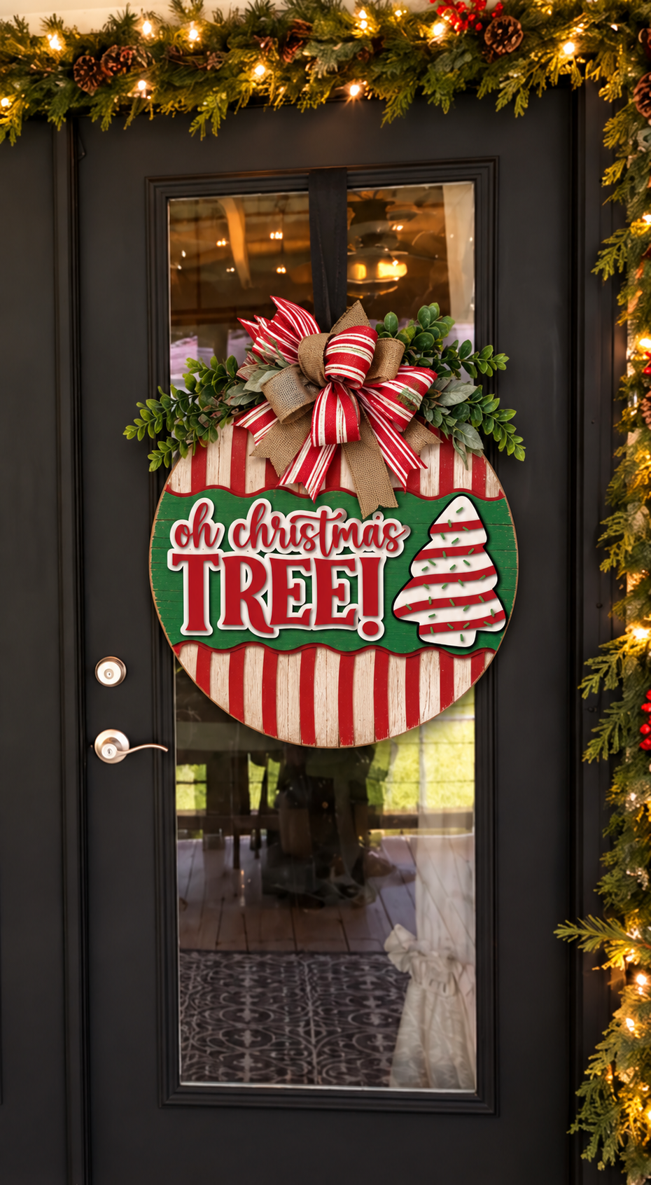Oh Christmas Tree Door Hanger