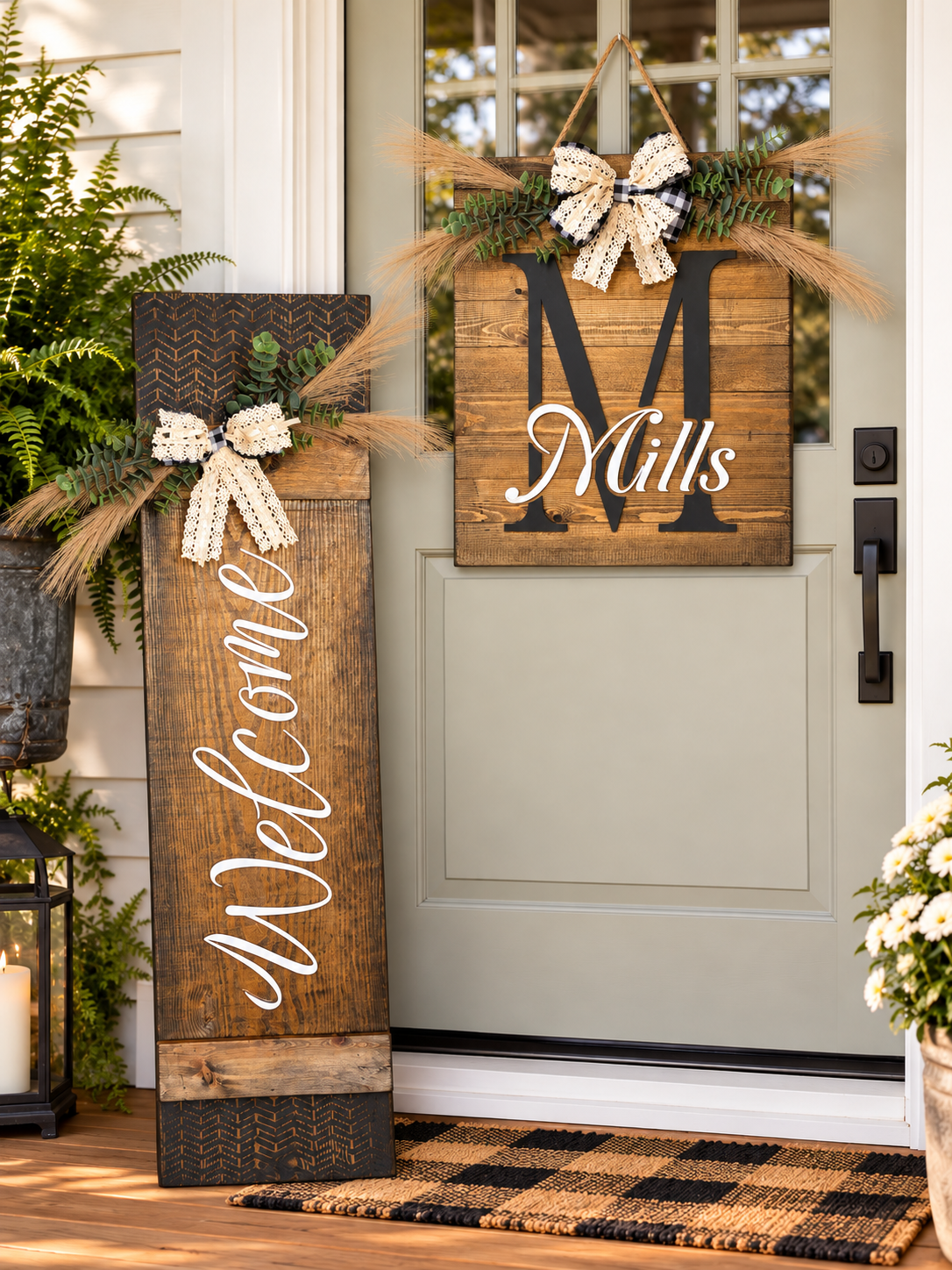 Handmade Door Hanger & Leaner