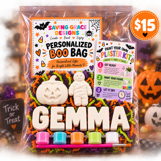 Personalized Boo Bag – Paint Your Own Halloween Craft Kit